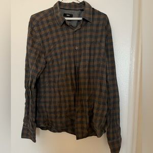Hugo Boss Slim Fit Egyptian cotton plaid shirt size L